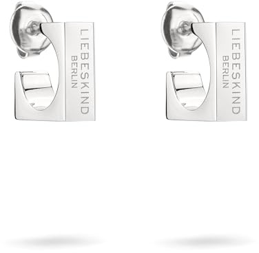 Liebeskind Berlin Damenschmuck– Kette und Armband aus Cooler eckiger Linkchain und passenden Ohrsteckern aus Edelstahl – Moderner Schmuck für Alltag & besondere Anlässe