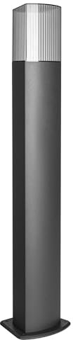 Miratic Paletto Luce da Giardino Esterno per Sentieri Vialetti Terrazze IP54 Palo Lampada da Terra Esterno Illuminazione Esterna Base E27 Lampadina non Inclusa (senza sensore di movimento)