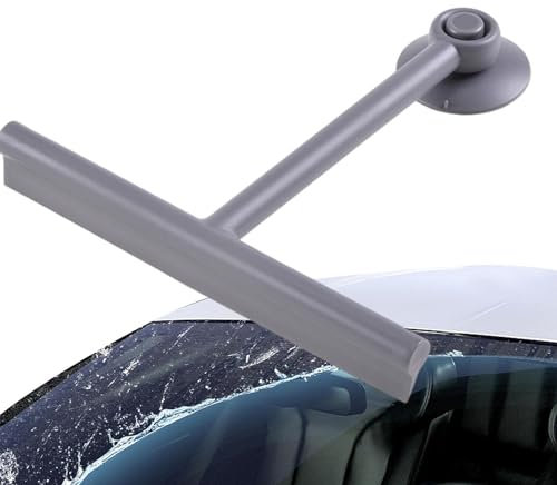 Qiwieod Glass Wiper for, with Soft TPE Tip Window Squeegee, All-purpose Squeegee with Suction Cup Design, Multifunctional for