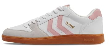hummel Lacets de Basket Handball Parfaits pour Adultes, Blanc/Rose, 44 EU