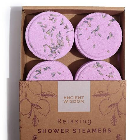 Zen Shower Steamers Wellness Gift Set - Aromatherapy Essential Oil Shower Bombs - Natural & Vegan Self-Care Steamers - Spa-Like Shower Experience - Made in The UK (Relaxing)