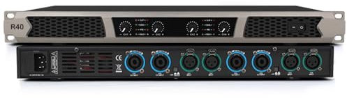 THYXGS Professionelle Leistungsverstärker, 600 W*4 Digitaler Nachstufenverstärker, Vierkanalausgang, Audioverstärker Mit Lautstärkeregler + LED-Anzeige, Für KTV-Räume, DJ-Show