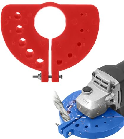 Bohrerschleifgerät Tragbarkeit, Bohrerschleifer Schärfmaschine für Alle Bits, Multispezifizierungs Bohrer Schleifgerät, Bohrer Schleifen Vorrichtung zum Schleifen von Bohrern (Rot)