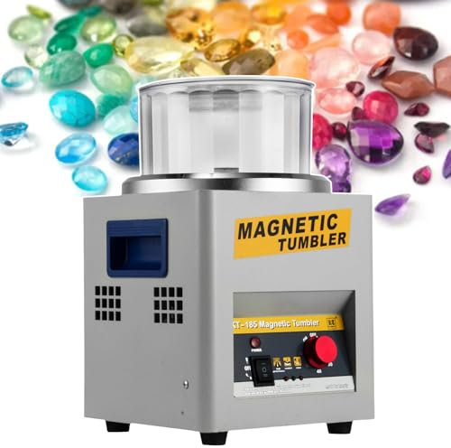 Buratto Lucidatrice Per Gioielli, Rifinitrice A 2000 Giri/Min, Lucidatrice Magnetica Da 7,3 Pollici, Macchina Per Gioielli, Controllo Del Tempo Da 1 A 60 Minuti, Per Gioielli/Bi-Rolling,110V