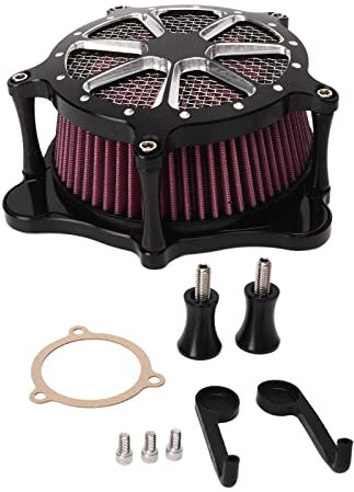 Kit de nettoyant d'air de moto Brillixa, compatible avec la tournée Trike FXDLS FLSTNSE FLSTSE FXSBSE, Système d'admission à haut débit, filtre à air de coupe de contraste, mise à