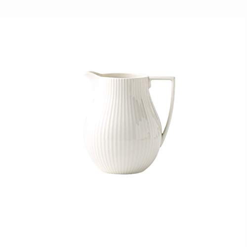 Tazza con schiuma di latte, brocca for caffè, grande brocca for latte in ceramica bianca da 550 ml, brocca for succhi di frutta di grande capacità, brocca for sugo for uso domestico, brocca for latte,