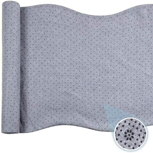 Vestamore Tissu antidérapant pour fabrication de tapis en vinyle de 397 x 180 cm, fleur de prunier, 1 mm d'épaisseur