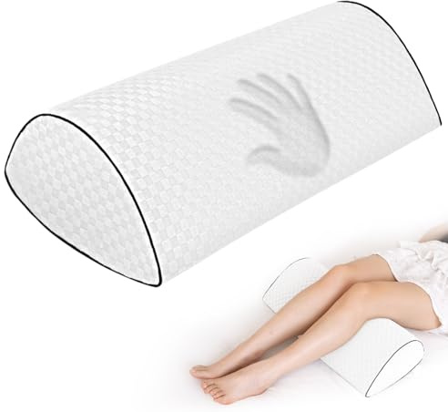 Babyezz Kniekissen für Seitenschläfer, Memory-Schaum-Kissen gegen Hüft- & Rückenschmerzen, Keilkissen für Rückenlage, ergonomische Schlafunterstützung (Weib)