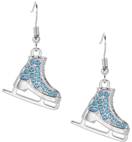 JOINPAYA Orecchini Pendenti Sportivi Scarpa da Pattinaggio in Lega e Decorazione Zirconia Cubica, Non Si Scoloriscono, per Festival e Anniversari