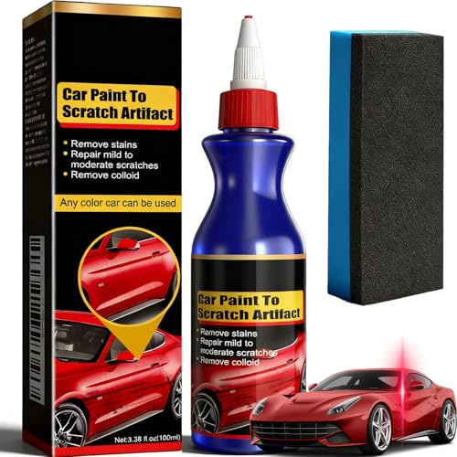 Autolack Kratzer Entferner Set mit UV-Schutz – Tiefe Kratzer reparieren & Originalglanz wiederherstellen – Ohne Polieren – Für matte, metallische & glänzende Lacke