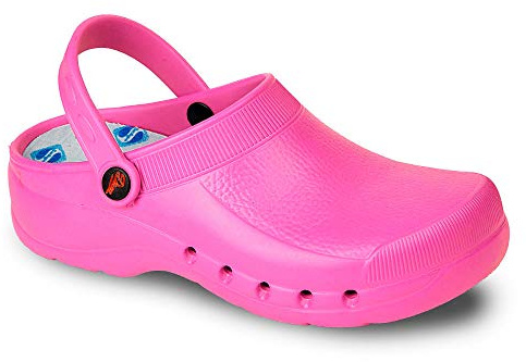 DIAN Zoccolo di Lavoro per la Salute e l'ospitalità Unisex Certificato EN ISO 20347 Marca Modello Eva, Rosa, 40 EU