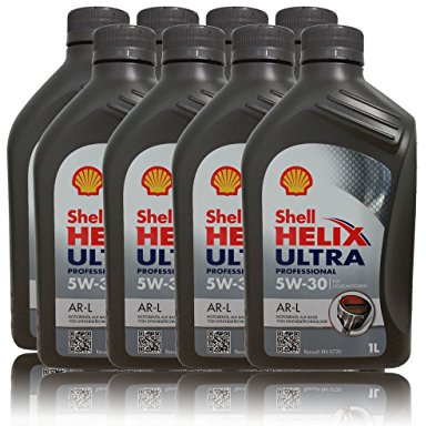 8L 8 Liter SHELL Motoröl Öl HELIX ULTRA Professional AR-L 5W30 Renault RN0720