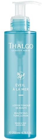 THALGO Eveil A La Mer Meerwasser Tonic 200 ml | Belebendes Gesichtswasser, revitalisiert, ebenmäßiges Hautbild, alkoholfrei, Tonikum spendet Feuchtigkeit, entfernt Make-up