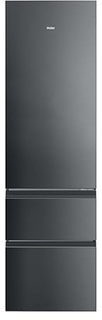 Haier 3D 60 Series 3 HTR3620CNMP - Frigorífico Combi, Direct Access, Air Surround, Fresh 0°C, Total No Frost, An 60cm, 414L, Luz LED, Inox Oscuro [Clase C]