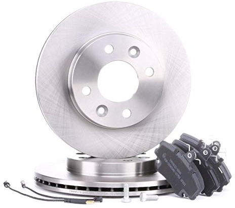 RIDEX 3405B0060 Jeu Disques et plaquettes de freins Avant avec tôle anti-bruit pour VW Golf IV 3/5 portes (1J1)