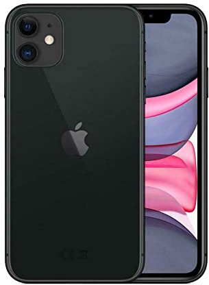 Apple iPhone 11, 64GB, Negro (Reacondicionado)