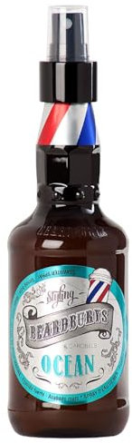Beardburys Ocean Sea Salt Spray para Cabello, Fijación Fuerte y Efecto Mate, Spray de Sal Ideal para Cabello Largo y Mediano, 250ml