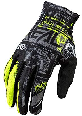 O'NEAL | Handschuh Fahrrad Motocross | MX MTB DH FR Downhill Freeride | Langlebige, flexible Materialien, belüftete Handoberseite | Matrix Glove | Erwachsene | Schwarz Neon-Gelb | Größe S