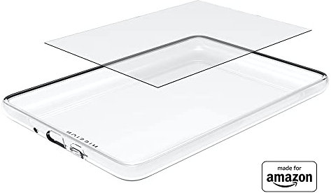 „Made for Amazon“: transparente Schutzhülle und Glas-Displayschutz für Kindle (Version 2022)