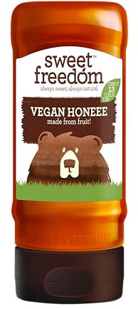 Sweet Freedom Vegan Honeee Syrup - 350 g | Natural Great Taste With Sweetness Derived from Fruit | Ideal for Coffee, Baking & Dessert | No Preservatives or Allergens | Vegan | Only 13 Cal Per Teaspoon