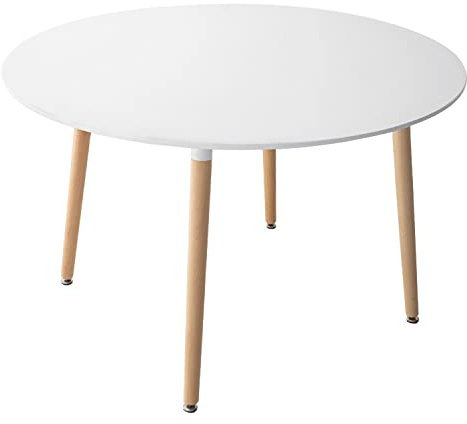 Happy Garden runder Esstisch Martha 120cm weiß. Runder Esstisch im skandinavischen Stil für 4 Personen.