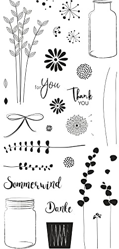 Rayher Sellos silicona Scrapbooking 'Botanical', 97x205 mm, 30 dibujos, 50274000