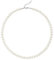 Duriya Perlenkette Damen Weiße Perlen Halskette für Frauen und Mädchen verstellbare Perlenimitaten Runde mit 6–12 mm Pearl Necklace Schmuck Geschenk 8mm Standardverpackung