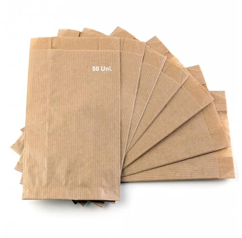 Bolsa Papel Kraft Márron Sin Asas 180x70x410mm - Bolsitas para pan, regalos, boda, joyeria