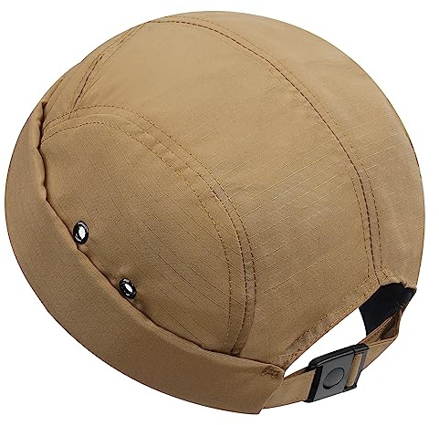 CLAPE Cappello Senza Visiera Uomo Donna 5 Panel Docker cap Berretto da Portuale con Protezione Berretto Docker in Nylon Cappello Marinaio Estivo
