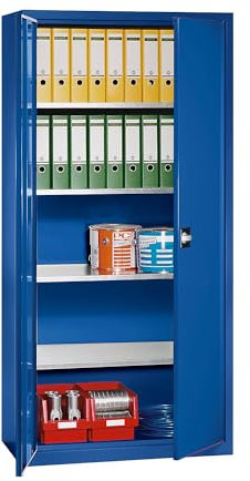 EUROKRAFT Pro | Armoire à Portes battantes en tôle d'acier