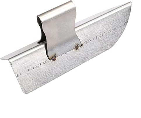 llana de enyesado llana de acero inoxidable Paleta apuntadora, herramienta creativa de procesamiento de juntas, esquina exterior interior, pala de paleta de acabado de acero de 3,8x14,5 cm/1,50x5,71