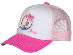 Barts Kids Surfie Cap Pink-Weiß - Klassische trendige Kinder Trucker Cap, Größe 53 - Farbe Hot Pink