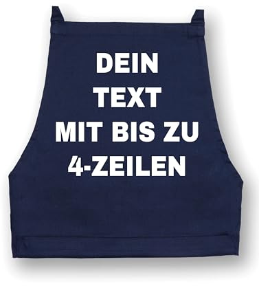 NIMAMA Personalisierbare Kochschürze mit Wunschtext – Grillschürze für Männer Bedrucken lassen - Schürze für Frauen mit eigenem Text