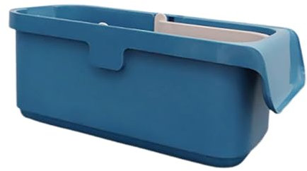Healeved Cubo De Fregona Rectangular Grande De Plástico Balde De Limpieza Resistente con Asa para Recargas De Líquido Balde De Agua Portátil para Limpieza De Pisos El