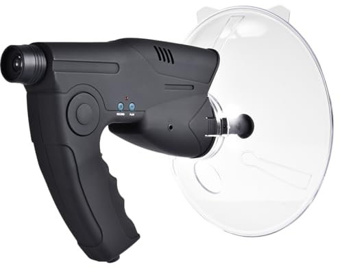 Parabolic Microfono Direzionale | Amplificatore Suono A Lunga Distanza Monoculare X8 | Osservazione Della Natura E Dispositivo Di Ascolto per Gli Adulti - Ideale per Il Campeggio