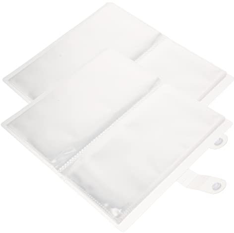 KOCKSHION 2pcs Air Ticket Storage Book Commemorative Ticket Organizer Concert Lover Theatre Lovers Loose-leaf Pages