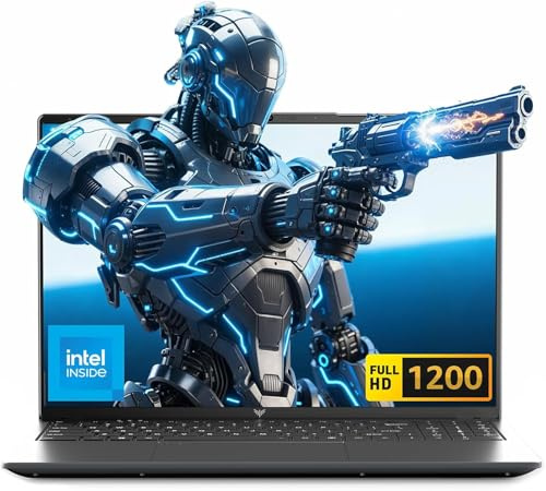 Tivique 2026 – Ordinateur Portable 15,6 Pouces FHD – Processeur Quad-Core N97 (12e génération, jusqu'à 3,6 GHz) – 16 Go de RAM DDR4, SSD M.2 de 512 Go – WiFi 5,HDMI,USB 3.2, BT 5.2 – FHD 16:9 (1200p)