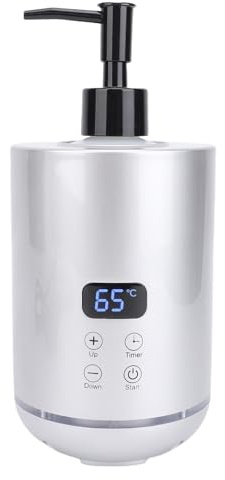 Fyearfly 2 Flaschen Elektrisches Massage öl Kopfteil Temperatur Einstellbares Heizöl für Spa-Salon und Hausgebrauch (EU -Stecker)