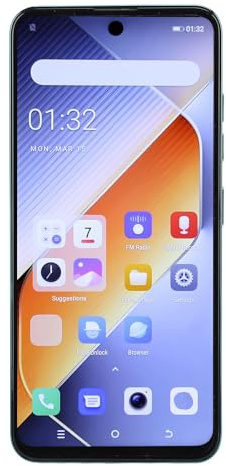 Plyisty Smartphone, 6,54 Tums HD-skärm 4 GB RAM 32 GB ROM Dual SIM-kortplats, med 2 MP Främre 5 MP Bakre Kamera med Ansiktsfingeravtrycksupplåsning, för 10.0 System (GREEN)