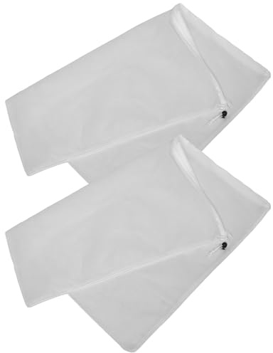 Milisten Copertura Protettiva per Piante 2 Pezzi 60X80 CM Non Tessuto Bianco Cerniera e Coulisse Copertura Isolante Antigelo Invernale per Piante da Giardino Fioriere e Alberi da Frutto