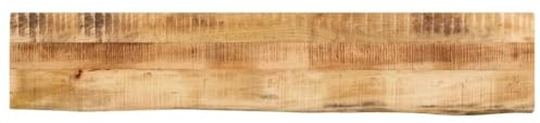 Frdhee Mesa de comedor de repuesto, 180 x 30 x 2,5 cm, borde de árbol, madera maciza de mango, mesa de comedor para mesa de bistró, mesa de jardín, gastronomía, fácil de mantener