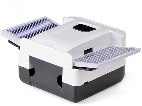 Automatisk Kortblandare, Kortspelarmaskin Med Ett Tryck, Bärbar Elektrisk Kortspelarmaskin Med Kortfackdesign, Stöder Kort Upp Till 9,8 X 6,5 Cm, Kompakt Och Bekväm För Enkel Transport(Black)