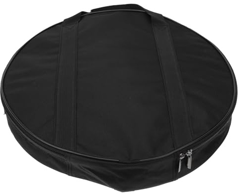 MAGICLULU 1pieza Bolsa para Gong y Platillos Funda Protectora para Instrumento de Percusión Almacenamiento Portátil Resistente al Agua Color Negro