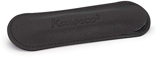 Kaweco Eco 2er Leder Etui Brandy I Stifte Etui passend für die Liliput Serie I Schreibetui aus echtem Leder mit schöner Prägung I schicke & Klassische Stifttasche I Stiftetui 10,7 x 3,6 cm