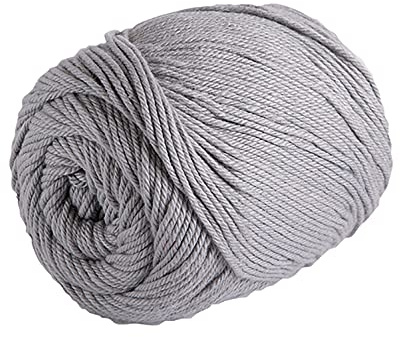 Knit Picks Dishie Worsted Weight 100% Cotton Yarn - 100 g (Silver)