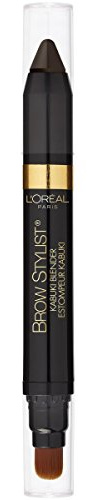 L'Oreal Paris Brow Stylist Kabuki Blender Brow Crayon, Dark Brunette, 0.05 oz.