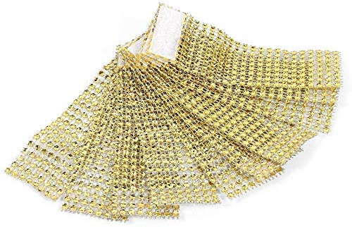 Gold Rhinestone Serviettenringe 8 Rows Chair Sash Ring Diamant Band von Aufrollen Diamant Bogen Unterstützung für Party des Hochzeitsbankett Ereignis Dekorativ 50Pcs