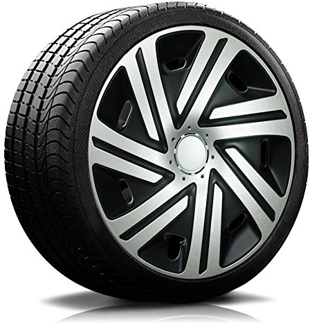 RADKAPPEN-Koenig 14 14 Zoll Radkappen Shadow-Line schwarz/silber RKK07 Radblenden 4 Stück