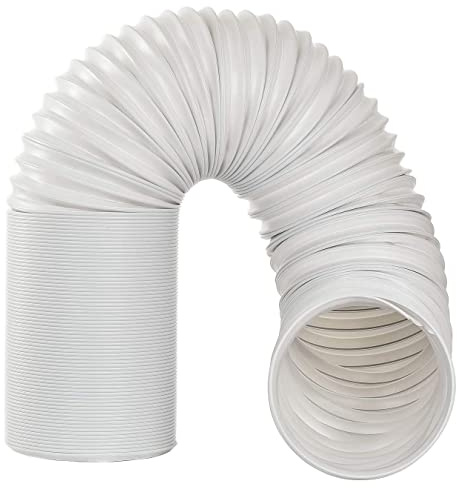 JOYOOO - Tuyau d'évacuation d'air en PVC - Longueur : 2 m - Flexible - Pour climatiseurs mobiles, installation à contre-horloge - Diamètre : 13 cm