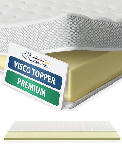Surmatelas memoire de forme 140x190 6cm - Viscosoft surmatelas à haute densité - Housse de surmatelas respirante en TENCEL lyocell - Surmatelas 140 x 190 viscoélastique - Souple et adaptable - 140/190